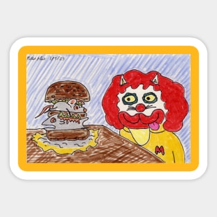 Big Mice Burger Sticker